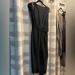 All Saints Black Textured Dress